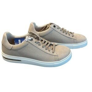 Birkenstock Bend Low Women Sneakers Tan Suede Lace Up Casual Size 38 US 7 Narrow